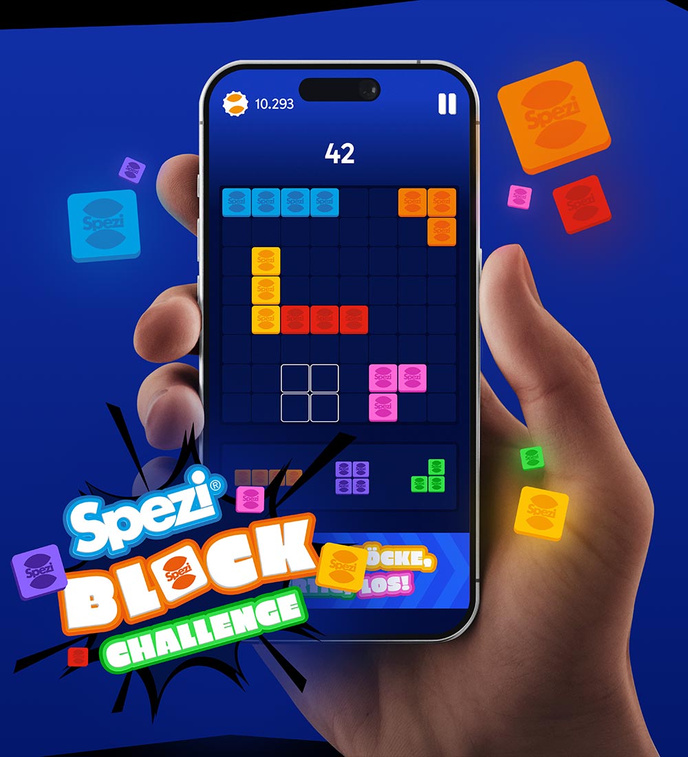 Spezi Block Challenge - App | MIDDENDORF